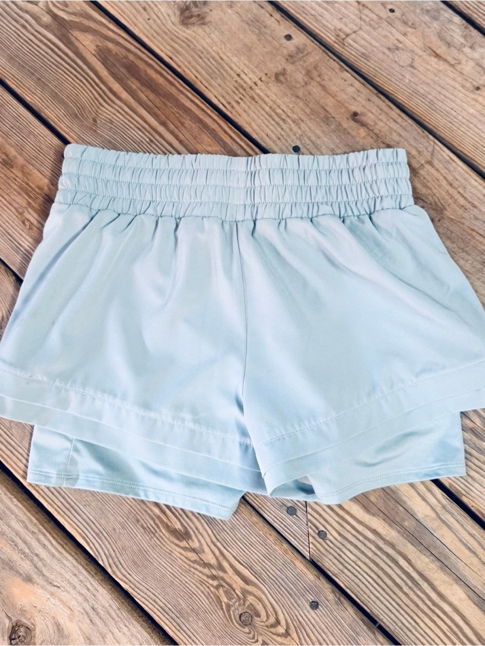 RBX Sage Green 2-in-1 Running Shorts Built-In Compression Liner Size Medium